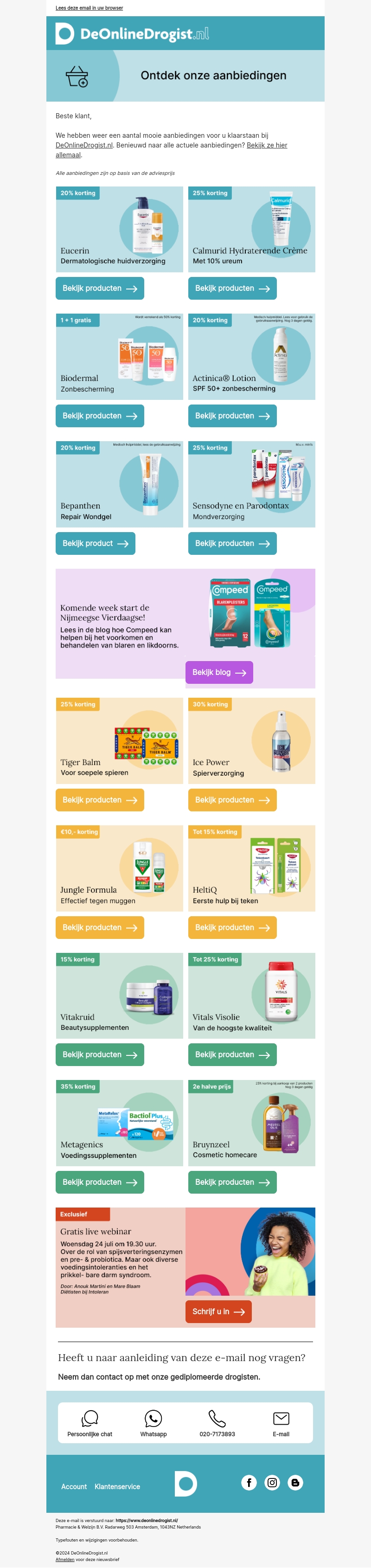 Ontdek nieuwe aanbiedingen bij De Online Drogist Ontdek nieuwe aanbiedingen bij De Online Drogist