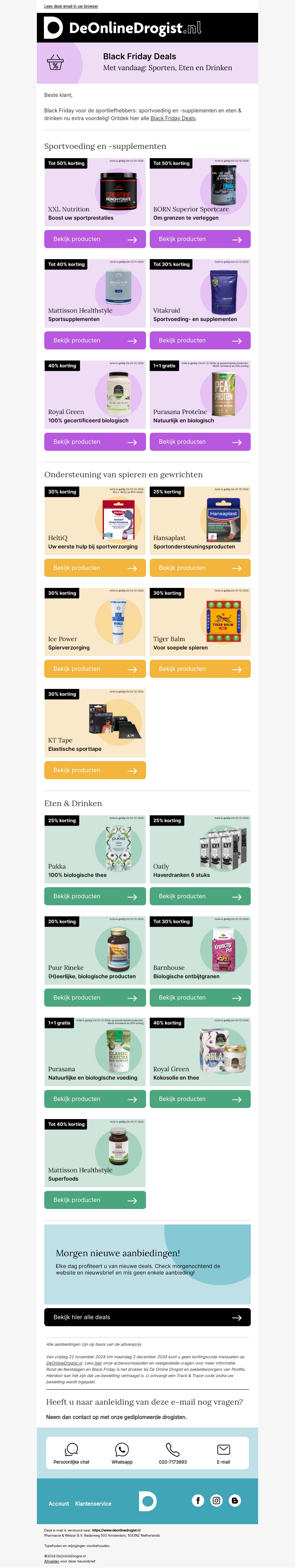 Shop onze Black Friday Deals! 🚀 Shop onze Black Friday Deals! 🚀