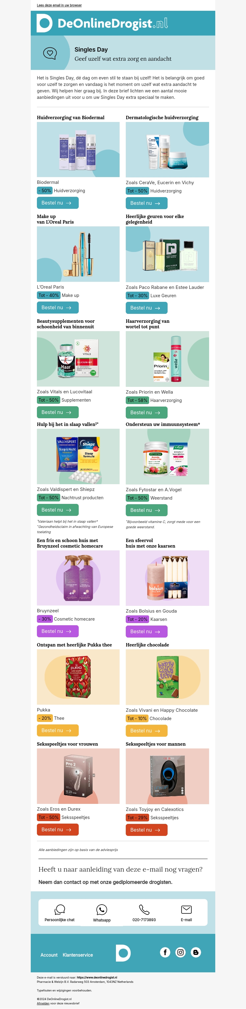 Singles Day! De dag om uzelf te verwennen Singles Day! De dag om uzelf te verwennen