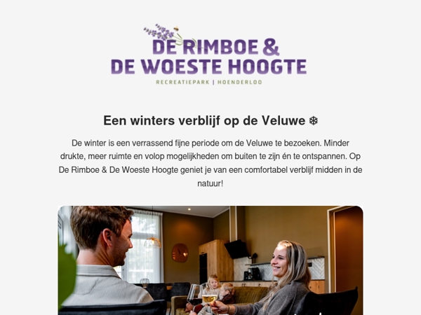 Boek nu een winters verblijf op de Veluwe 💜