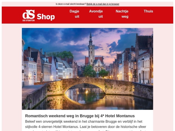 Beleef een onvergetelijk weekend in het charmante Brugge