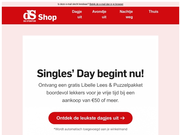 Alleen vandaag! Singles' Day