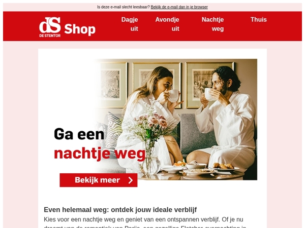 Nachtjes weg: Ontsnap met korting