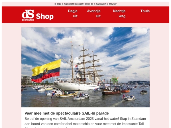 Vaar mee met de SAIL-In parade!