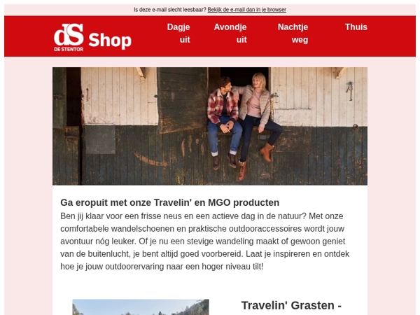 Meer dan 50% korting op wandelschoenen en meer