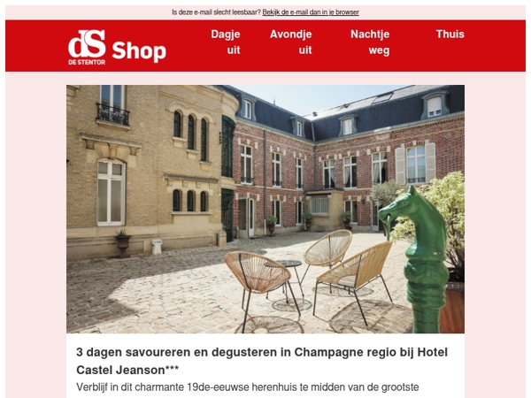 Overnacht temidden van de Champagne wijgaarden