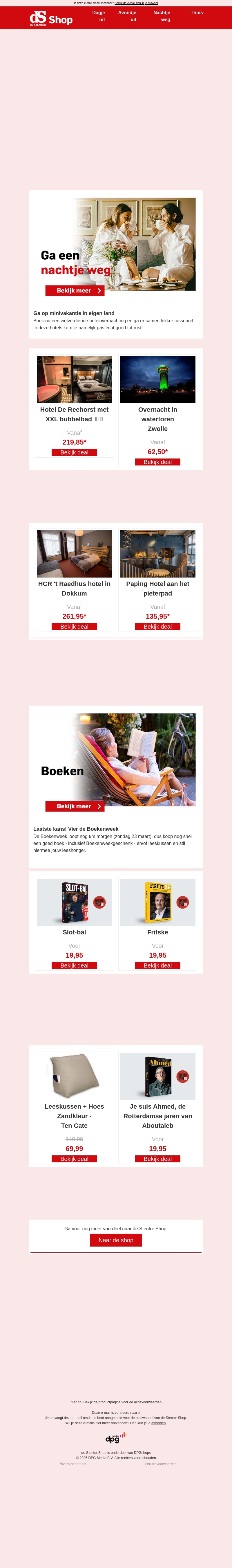 Met korting een nachtje weg in eigen land Met korting een nachtje weg in eigen land