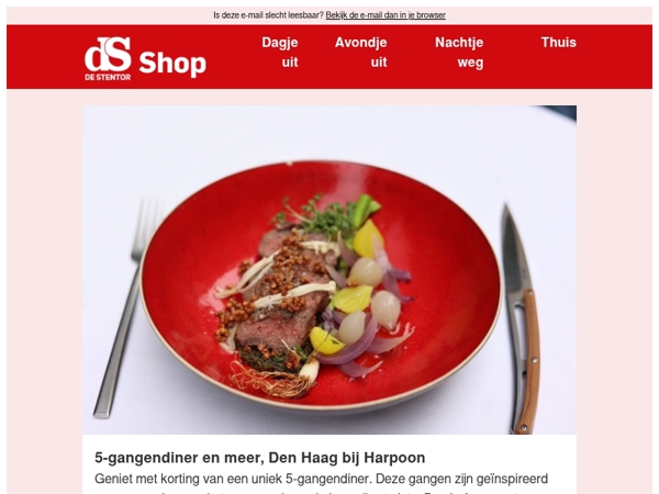 Ga ook na kerst heerlijk samen dineren met korting