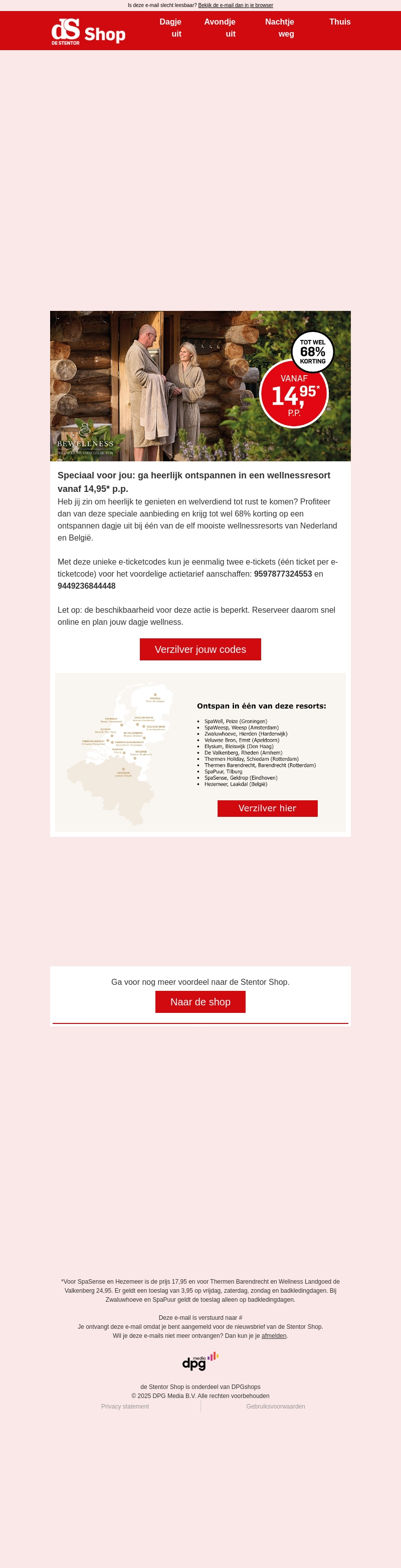 Tot wel 68% korting op een dagje wellness Tot wel 68% korting op een dagje wellness