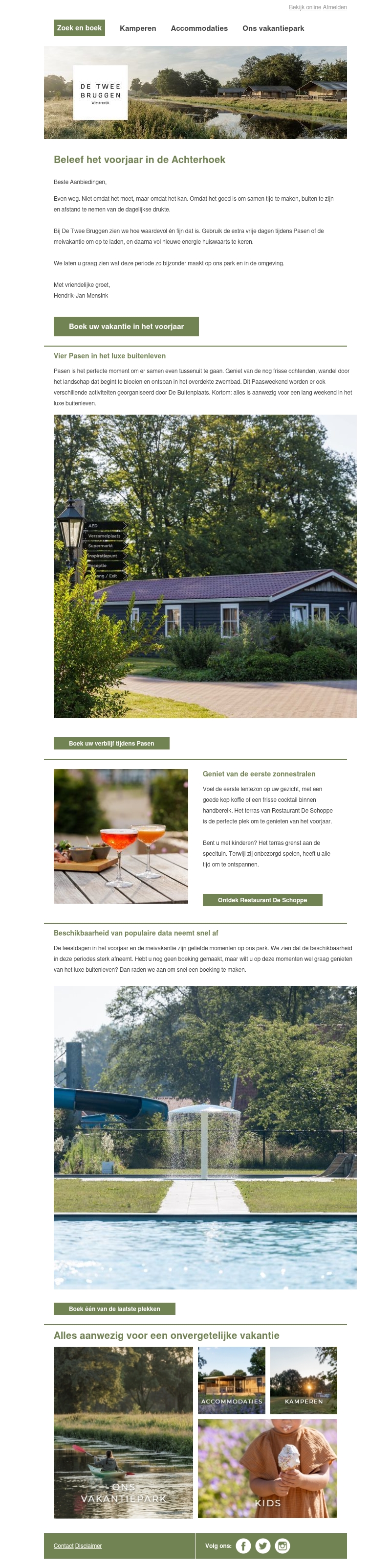 Vier het voorjaar in de Achterhoek Vier het voorjaar in de Achterhoek