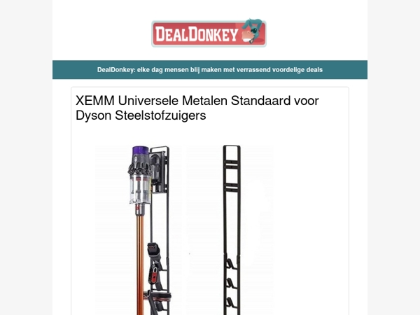 Standaard voor Dyson Steelstofzuigers - Mop met sprayer - Kampeertent - Powerbank - Paspop