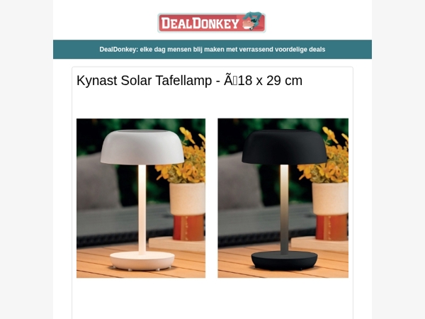 Kynast Solar Tafellamp - Water Timer - Onkruidbrander - Koelsticks - BBQ Grilmatten