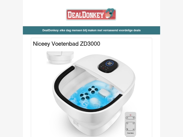 Niceey Voetenbad - Kaarshouders - Rugzak - Pizzaschep - Elektrische Deke