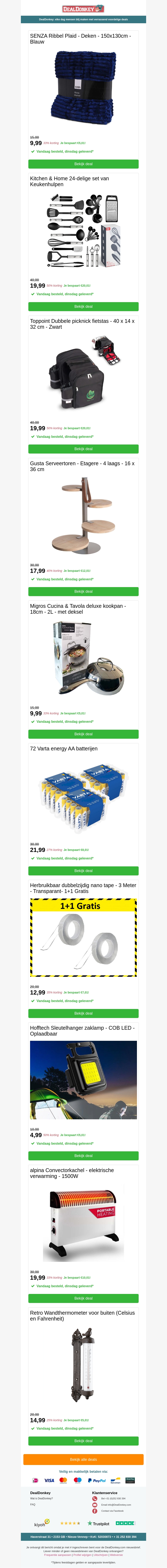 Beste , Bekijk snel 10 extra voordelige weekend deals Beste , Bekijk snel 10 extra voordelige weekend deals