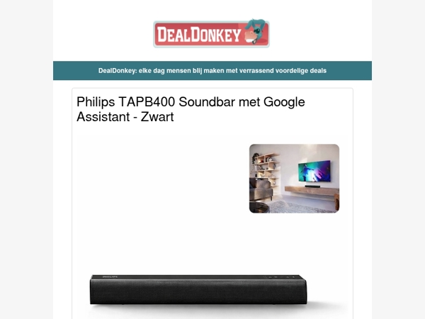 Philips Soundbar - RVS Pastamachine - Rio Schoonmaakazijn - Filter-koffiezetapparaat