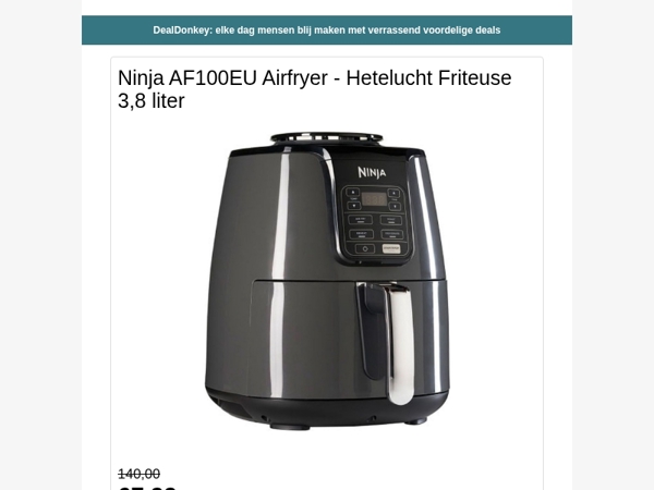 Ninja Airfryer - Plug-in Heaters - Kastorganizer - Voorraadbus - Rookmelder