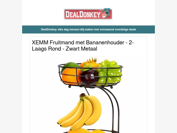 Fruitschaal met Banaanhouder - Salontafels - Chocoladefondue - Slimme Plafondlamp - Boekenstandaard