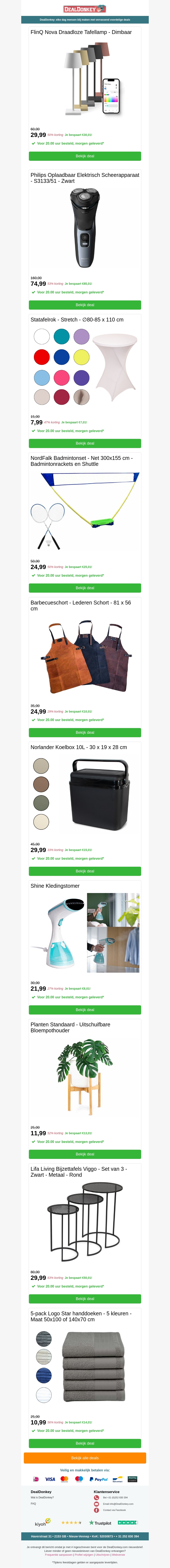 FlinQ Nova tafellamp - Tafelrok - Badmintonset - Barbecueschort - Koelbox - Kledingstomer FlinQ Nova tafellamp - Tafelrok - Badmintonset - Barbecueschort - Koelbox - Kledingstomer