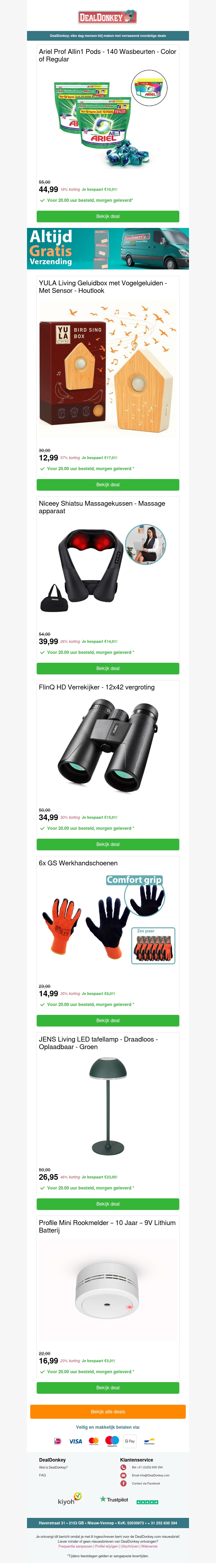 140 Ariel Pods - Massagekussen - Werkhandschoenen - Tafellamp - Rookmelder 140 Ariel Pods - Massagekussen - Werkhandschoenen - Tafellamp - Rookmelder