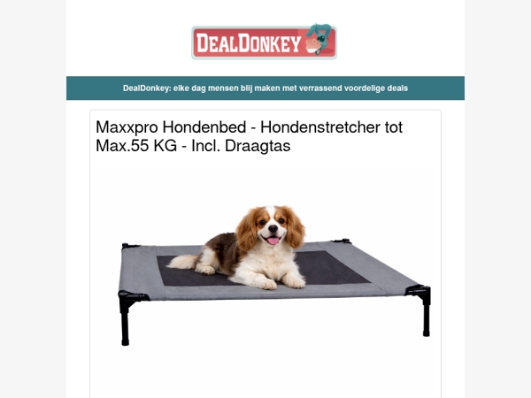 Hondenbed - Airfryer XL 7,6L - alpina Pan - NordFalk Battle Rope 15 meter - Sony Wekkerradio