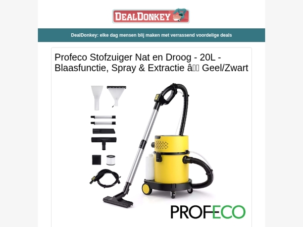Profeco Stofzuiger - Koelbox - Kinderkoffer met step - Lounge Heater