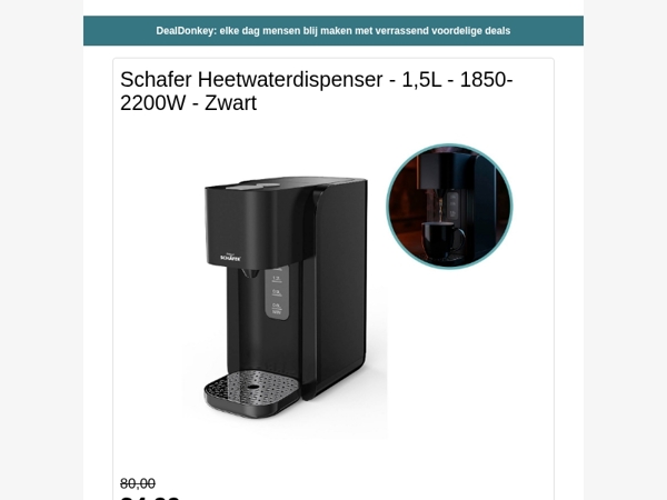Schafer Heetwaterdispenser - Broodtrommel - Fietspomp - Etagere - Wasmand