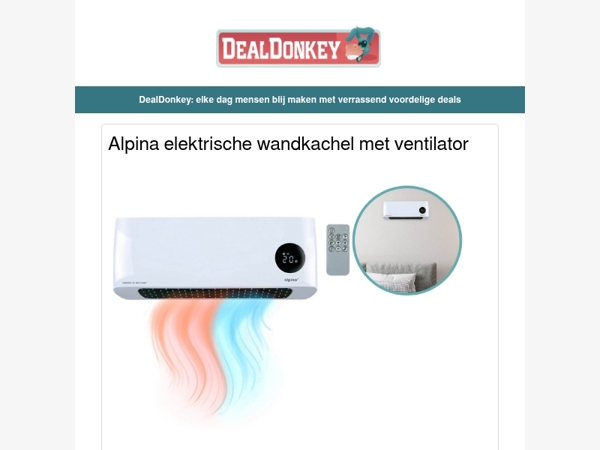 Alpina Elektrische Wandkachel - Opzetborstels - AA Batterijen - Led lampen - Zaklamp