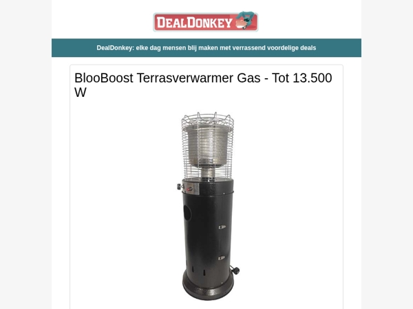Blooboost Terrasheater - Fitness Touw - Kloofbijl - Broodtrommel - Krappaal