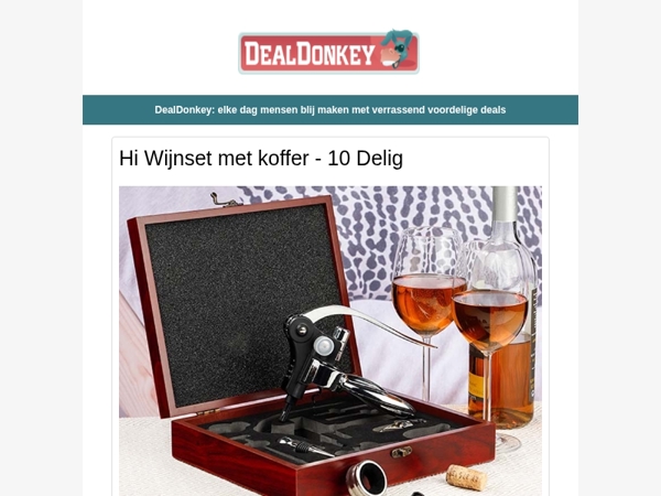 Wijnset met koffer - Pastamachine - Zakloze Stofzuiger - Puzzelplaat met lades