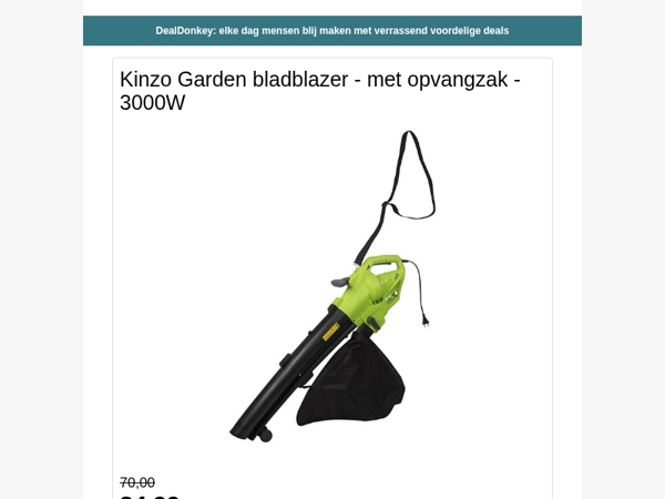 Kinzo Bladblazer - Kerosun Petroleumkachel - Alpina Videodeurbel - Ariel Pods - Fruitschaal