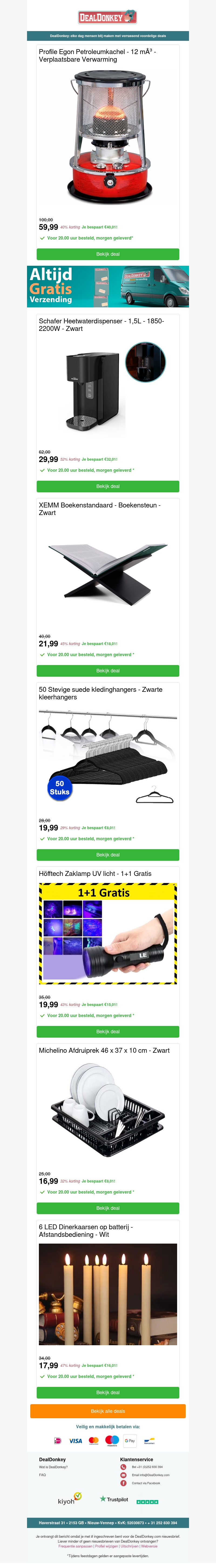 Petroleumkachel - Boekenstandaard - Kledinghangers - UV Zaklamp - Afdruiprek Petroleumkachel - Boekenstandaard - Kledinghangers - UV Zaklamp - Afdruiprek