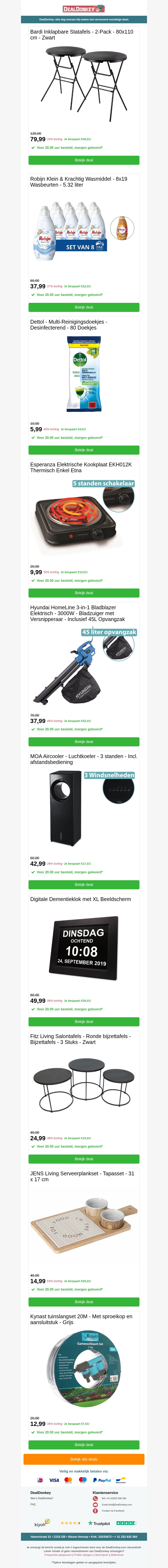 Bardi Inklapbare Statafel - Reinigingsdoekjes - Kookplaat - Bladblazer - Aircooler - Dementieklok Bardi Inklapbare Statafel - Reinigingsdoekjes - Kookplaat - Bladblazer - Aircooler - Dementieklok