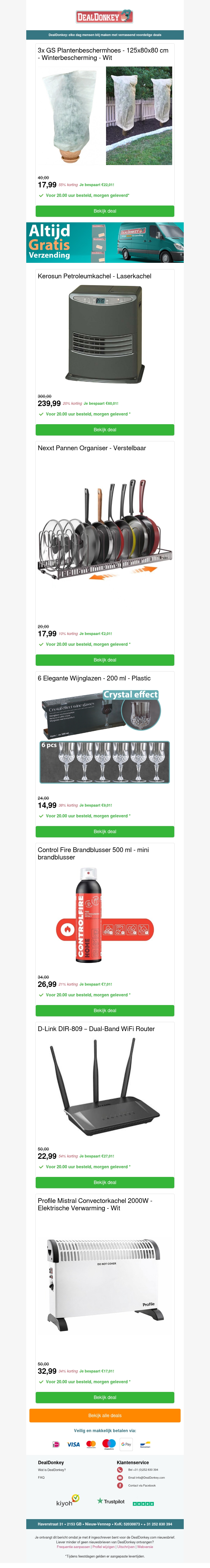 3 Plantbeschermhoezen - Pannen Organizer - Wijnglazen - Brandblusser - WiFi Router 3 Plantbeschermhoezen - Pannen Organizer - Wijnglazen - Brandblusser - WiFi Router