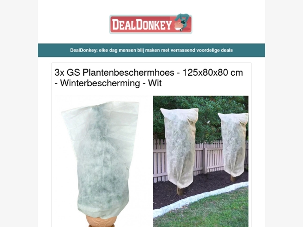 3 Plantbeschermhoezen - Pannen Organizer - Wijnglazen - Brandblusser - WiFi Router