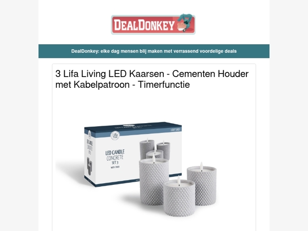 3 Led Kaarsen - Gietijzeren Theepot - Opvouwbaar zitbad - Prullenbak - Steekwagen