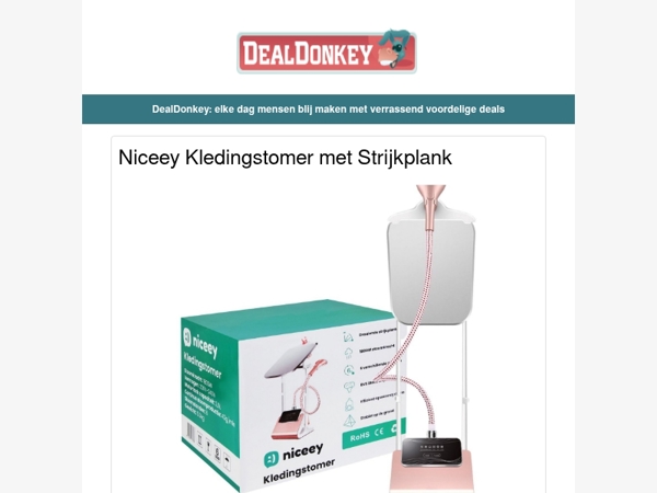 Niceey Kledingstomer - Draadloze Oordoppen - Elektrische onderdeken - Voetenbad - Stellngkast