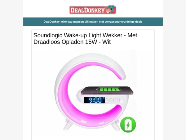 Wake Up Light - Tuinverlichting - Veldbed - Vakkenkast - Fruitmand - Handdoeken