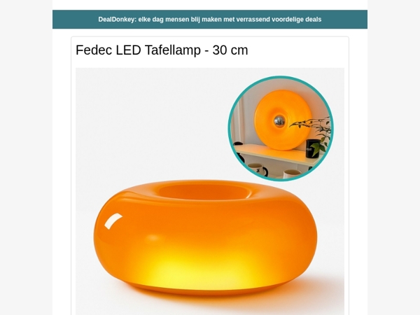 Fedec Design Lamp - 500 Vaatwastabletten - Wake-up Light - Oral B Tandenborstel