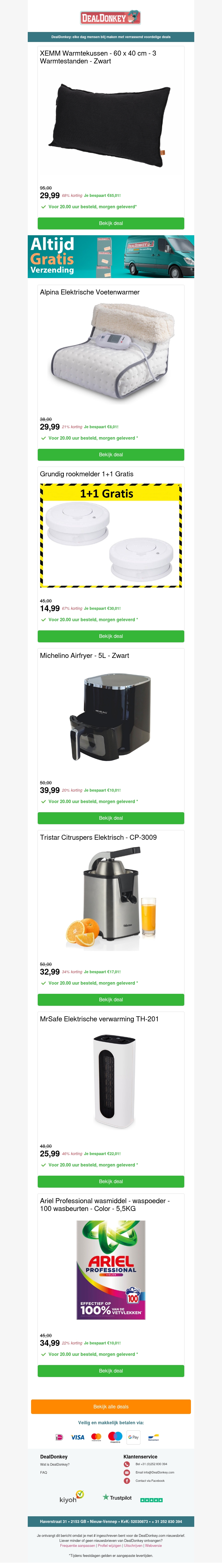 Xemm Warmtekussen - Rookmelders - Airfryer - Citruspers - Elektrische Kachel Xemm Warmtekussen - Rookmelders - Airfryer - Citruspers - Elektrische Kachel