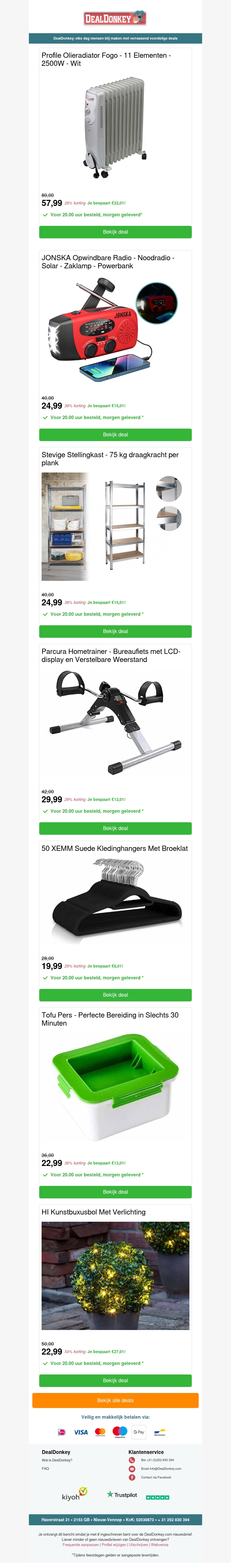 Olieradiator - Stellingkast - Hometrainer - 50 Kledinghangers - Kunstbuxusbol Olieradiator - Stellingkast - Hometrainer - 50 Kledinghangers - Kunstbuxusbol
