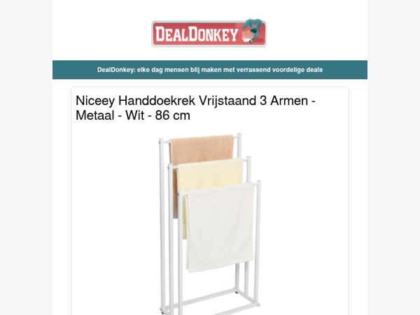 Niceey Handdoekrek - Verrekijker - Puppyren - Oplader - Eierpan - Terrasverwarming