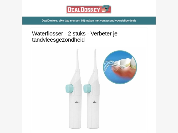 2 Waterflossers - Dunlop Autohoes - Philips Oplaadblok - Steekwagen - Stoomreiniger