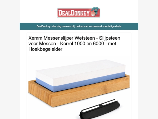 Messenslijper Wetsteen - Grastrimmer - Mijtenstofzuiger - Kniekussen