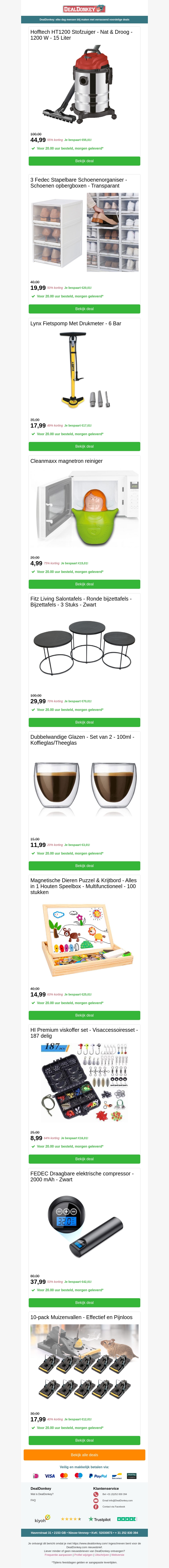 Hofftech Nat & Droog stofzuiger - Fietsenpomp - Magnetron Reiniger - Salontafels - Viskoffer Hofftech Nat & Droog stofzuiger - Fietsenpomp - Magnetron Reiniger - Salontafels - Viskoffer