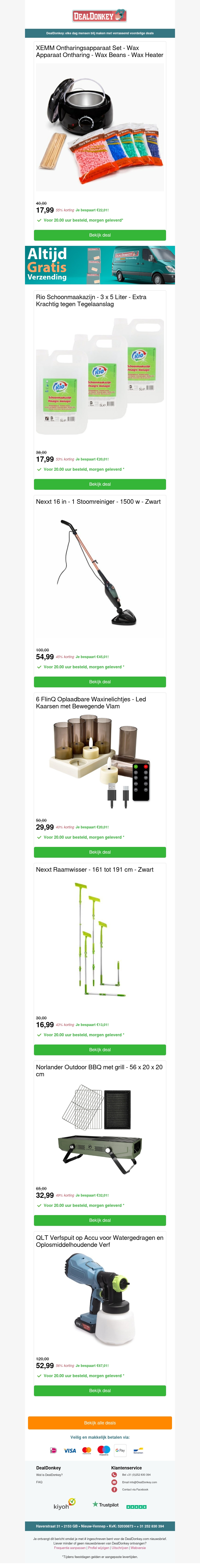 Ontharingsapparaat Set - Stoomreiniger - Waxinelichtjes - Raamwisser - BBQ Ontharingsapparaat Set - Stoomreiniger - Waxinelichtjes - Raamwisser - BBQ