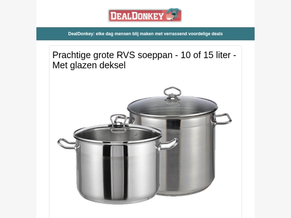 Soeppannen - Koffiezetapparaat - Dierengeluidenklok - Warmte Deken - Vogelvoederstation