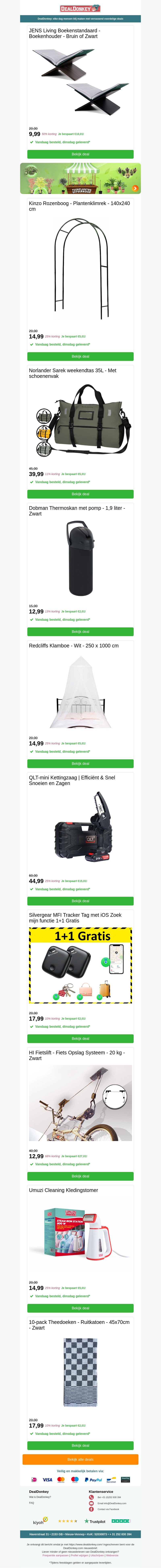 JENS Living Boekenstandaard - Weekendtas - Thermoskan - Klamboe - Kettingzaag - Kledingstomer JENS Living Boekenstandaard - Weekendtas - Thermoskan - Klamboe - Kettingzaag - Kledingstomer