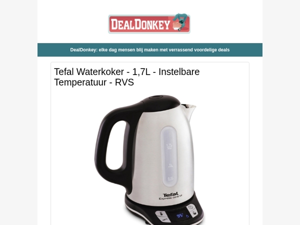 Tefal Waterkoker - Kerstverlichting - Witte T shirts - Wandkachel - Muurlamp