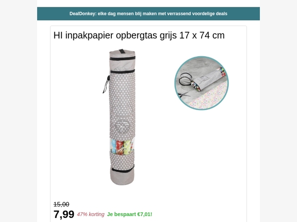 HI inpakpapier opbergtas - Wasmand 2 vakken - Dweilmop - Afdruiprek -