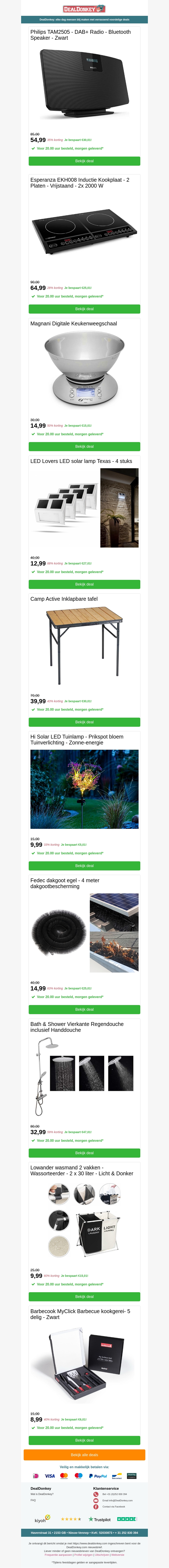 Philips DAB+ Radio - Keukenweegschaal - Inklapbare Tafel - Dakgoot Egel - Wasmand Philips DAB+ Radio - Keukenweegschaal - Inklapbare Tafel - Dakgoot Egel - Wasmand